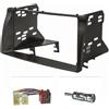 tomzz Audio 2455-056 Cornice radio doppio DIN Set compatibile con Toyota Corolla E12 My.2003-2008 nero con adattatore radio ISO Antenna adattatore ISO DIN