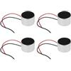 eMagTech 4 microfoni elettrete da 2,2 kΩ 0,5 mA, 9,7 x 6,5 mm, per computer elettronici di consumo