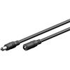 goobay Cavo di prolunga DC 71401, spina cava, 5,5 mm x 2,5 mm, prolunghe del cavo DC come prolunga del cavo di alimentazione, adatto per ripetitori WLAN, router, telecamera di sicurezza, 3 m
