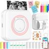 CIANBIFN Mini Stampante Fotografica, Stampante Fotografica Istantanea Portatile, Mini Stampante Termica Bluetooth, per Fotografica, Note, Diario, Elenco, Memo