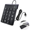 Astraveo Tastiera Numerico USB 19Tasti Tastiera Numerico Portatile per PC Portatile Computer Numpad Mini Tastiera Portatile Contabilità Finanziaria Estensioni Tastiera,Calcolo Numeri Ufficio