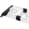 Akasa Staffa slot PCI per il montaggio di una/due ventole da 120 mm | Montaggio su rack a doppia ventola | Staffa GPU | Rack per montaggio ventola da 120 mm | Ferro nero | AK-MX304-12BK