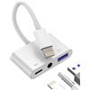 WASRUYI Adattatore per Lightning(3in1)USB OTG 3.0 per Apple iPhone14 ricarica cavo 3.5mm cuffie aux auricolari audio USB-A jack lettore schede macchina fotografica trasferire dati per iPad caricatore WASRUYI