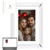 TABKSOLA Cornice digitale in acrilico da 5 pollici, memoria 4G, rotazione automatica a 360°, USB-C, cornice digitale e fotogramma digitale