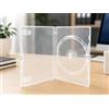 VISION MEDIA Custodia singola per DVD, trasparente, dorso: 14 mm, confezione da 25 pezzi