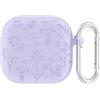 MGUEIAO Compatibile con AirPods 4 per Custodia,Silicone Liquido Custodia,AirPods 4 Custodia Protettiva,Custodia Protettiva in Silicone con Moschettone[Antiurto]-Viola Chiaro