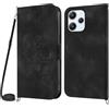 Netany Cover per Xiaomi Redmi 12 4G con Cordino, Flip Portafoglio Custodia in Pelle, [2 Porta Carte][Chiusura Magnetica],Custodia Libro Antiurto Cover con Laccio per Xiaomi Redmi 12 4G (Nero)