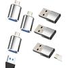 Aksenli Adattatore USB C OTG 3.0(6 pack)USB Maschio a Type C Femmina Carica per iPhone 16 15 Pro Max Compatibile per Samsung Galaxy S25 S24 S23 S22 Tipo C Cavo per Apple per iPad Air4 Android Macbook Adapter