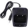 BODYA Caricabatterie USB per BaoFeng BF-888S BF-777S BF-666S Retevis H777 Radio Walkie Talkie, Nero