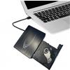 PANAMEMORY Masterizzatore DVD Esterno, Lettore CD Esterno per PC Portatile Unità Esterna USB 3.0 DVD-R CD-RW Drive Dispositivo Ultra Slim Per Laptop Windows 98/ME/ 2000/XP/Vista/7/8/10/11 Nero