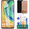 SRJTEK Schermo LCD di ricambio TFT per Samsung Galaxy A52S 5G SM-A528B SM-A528B/DS SM-A528N Kit digitalizzatore touch (nero, senza cornice, senza impronte digitali)