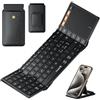 ProtoArc Tastiera Bluetooth Pieghevole, XK01 TP Grande Tastiera Wireless Layout Italiana con Touchpad, Tastieras iPad Portatile Viaggio per iOS, Android, PC Tablet Windows - Nero