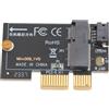 Annadue Adattatore PCIE M.2, Scheda Adattatore da M.2 a PCIE X1 Trasmissione Dati Ad Alta velocità Scheda Adattatore Mini da M.2 a PCI Express X1 Collegabile per Desktop