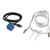 1neiSmartech Cavo Aux Jack Femmina + Kit Estrazione Autoradio Compatibile con Fiat Bravo dal 2007 Radio Visteon + Cavo Audio Rivestito in Gomma Jack Maschio da 3,5mm