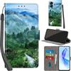PHINIENLAND Cover per Honor 90 Lite / X50i 5G Case PU Pelle Custodia [Kickstand] [Chiusura magnetica] [Slot per Schede], Portafoglio Flip Custodia per Honor 90 Lite,Foresta
