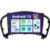 BXLIYER Android 15 IPS Autoradio Per Nissan Juke J15 / YF15 Infiniti ESQ (2010-2019) - 4G+64G - Senza fili Carplay & Android Auto - Camera + MIC - DSP DAB Fast-boot Volante 360-Camera -2 Din 9 Pollici