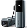 VENTION Power Bank 20000mAh 165W con Cavo Integrato, Display Digitale e Animazione Emoji, 2 X 100W USB-C Ricarica Rapida, Compatibile con MacBook, Dell, HP, iPhone 17/16/15/14, Samsung Galaxy S24