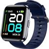 Blueshaweu Cinturino da 22 mm, compatibile con smartwatch Tensky ID208 Plus da 1,8, morbido orologio sportivo di ricambio per smartwatch Tensky ID208Plus / Quican ID208 Plus (blu)