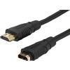 PremiumCord Cavo Prolunga HDMI 4K High Speed 2 m, Video 4K 2160P, Full HD 1080P, Deep Color, 3D, Arc, HDR, Dolby TrueHD, 10,2 Gbps, Connettori Placcati Oro, Nero