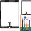 SRJTEK per iPad Air 3 2019 Touch Screen Digitizer Vetro di Ricambio per A2152 A2123 A2153 A2154 Pannello Touch Display Kit Parti di Riparazione (Non LCD, Senza Pulsante Home) (Nero)