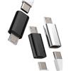 Aksenli Adattatore USB C Femmina a Micro USB Maschio(3 pack)Type C Ricarica Cavo Connettore Compatibile per Samsung Galaxy S6 S7 edge+ Active Note4 Note5 A7 Caricabatterie Tipo C Caricatore Dati Convertitore