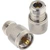YILIANDUO Adattatore RF N Femmina a UHF Maschio PL259 coassiale | 2pz, adattatori placcati oro bassa perdita per antenne, RF, radio HAM/CB, trasmettitori, ricevitori, misuratori VHF/UHF