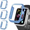 iVoler 3 Pezzi Cover Rigida PC per Apple Watch SE (2025/2022 / 2020) / Series 6 5 4 40mm (Senza Pellicola Protettiva), Ultra Sottile Custodia Antiurto e Anti-Graffio Bumper Case, Azzurro Ghiaccio