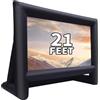 GYUEM Schermo di proiezione gonfiabile per esterni da 6,4 m, schermo gonfiabile per TV e film, con ventilatore, schermo di proiezione portatile per home theater, supporto per interni ed esterni,