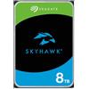 Seagate SkyHawk, 8 TB, Hard Disk Interno per Applicazioni di Sorveglianza, Unità SATA 6 GBit/s, 3.5, Cache 256 MB, 3 Anni di Servizi Rescue (ST8000VX004)
