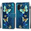 KENHONER Custodia per Samsung Galaxy A18/ A17/ A26 5G, Farfalla | Portafoglio Pelle PU, Magnetica, Resistente Agli Urti, Scomparto Carte Credito, Pieghevole, Flip Libro, Motivo