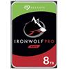 Seagate IronWolf Pro 8TB NAS - Disco rigido interno HDD - 3,5 SATA 6Gb/s 7200RPM 256MB Cache per RAID Network Attached Storage, servizio di recupero dati - Imballaggio frustrato (ST8000NE001)