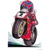 Top Banana Gifts Koolart 0232 - Tappetino per mouse pesante per Ducati 998 - Carl Fogerty - WSB Red