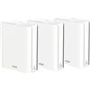 ASUS ZenWiFi BQ16 3-Pack - Per Modem Operatore e ONT, WiFi 7 BE25000 (802.11be) in mesh, Banda 320 MHz e 4096-QAM, Due Porte 10G, WAN di backup, Sicurezza di Rete e Compatibile con AiMesh, Bianco