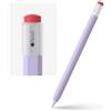 ELETIUO Custodia in silicone compatibile con Apple Pencil 2nd Gen/Pro, custodia protettiva con impugnatura, supporto per ricarica magnetica e doppio tocco, viola