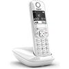 Gigaset AS690 - Telefono fisso wireless con ampio display retroilluminato per un display ultra leggibile, funzione blocco chiamate - bianco [versione francese]