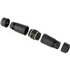 Techly Professional 367812 Accoppiatore Slim Cat.6 RJ45 F/F Impermeabile IP68 Nero
