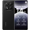 Xiaomi Smartphone Redmi Note 14 Pro 5G, 8+256GB, Nero, Fotocamera AI di grado professionale da 200 MP, IP68, ricarica turbo da 45 W con batteria da 5110 mAh, funzioni AI (caricabatterie non incluso),