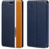Shantime Custodia Flip in a Righe Classiche Compatibile con Xteink X4, Chiusura Magnetica Invisibile e Slot Carta, Design a Contrasto(Blu)