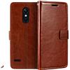 Shantime Custodia Portafoglio in Pelle PU Compatibile con LG K11, Cover con Chiusura Magnetica, Tasche per Carte e Funzione Stand