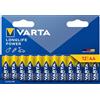 VARTA Pile AA, confezione da 12, Longlife Power, Alcaline, 1,5V, ideale per giocattoli, mouse wireless, torce elettriche, imballaggio riciclato al 90%, Made in Germany