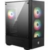 MSI Case da gioco Mid-Tower per PC - Pannello laterale in vetro temperato - 4 ventole aRGB da 120 mm - Supporto per raffreddamento a liquido fino a 240 mm x 1 radiatore - MAG Forge 112R