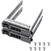 HUYUN Confezione da 2 pezzi SAS SATA Hard Drive Tray Caddy NRX7Y 0NRX7Y Compatibile per Dell PowerEdge M620 M630 M420 M520 M820 VRTX Blade Server