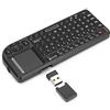 Annadue Mini tastiera con ricevitore USB, touchpad funzionale neutro wireless K808 flottante, retroilluminazione incorporata, batteria al litio ricaricabile incorporata, plug and play.
