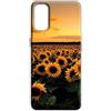Mixroom - Cover Custodia Back case In TPU Silicone Morbida Per TCL 505 Fantasia Campo Di Girasoli Al Tramonto M774