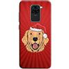 Mixroom - Cover Custodia Back Case In TPU Silicone Morbido Per Xiaomi Redmi Note 9 Fantasia Cane Col Cappello U863