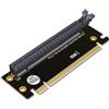 JMT Scheda riser PCI-Express 3.0/4.0 16x, ad alta velocità, 90 gradi, per case server 1U/2U (PCI-E 4.0 per 1/2U)