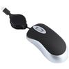 Generic Tipo-c Mouse Ottico Cablato, 80CM Cavo Retrattile Piccolo Mouse 1000DPI Mini Mouse da Viaggio Per PC Laptop (Nero)