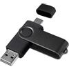 Yaxiny USB C Flash Drive 128GB 1 Stück, OTG USB C Pen Drive, USB 3.0 und USB C Flash Drive, Typ C Speicherstick für USB A+USB C Android Smartphone Metall Schwarz
