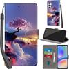 PHINIENLAND Cover per Samsung Galaxy A05s Case PU Pelle Custodia [Kickstand] [Chiusura magnetica] [Slot per Schede], Portafoglio Flip Custodia per Samsung A05s,Montagna