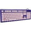 Dioche Tastiera Sanrio Tastiera Rosa Tastiera USB Cablata Ultrasottile Simpatico Cartone Animato per Computer Portatile da Ufficio Universale (Viola Rosa)